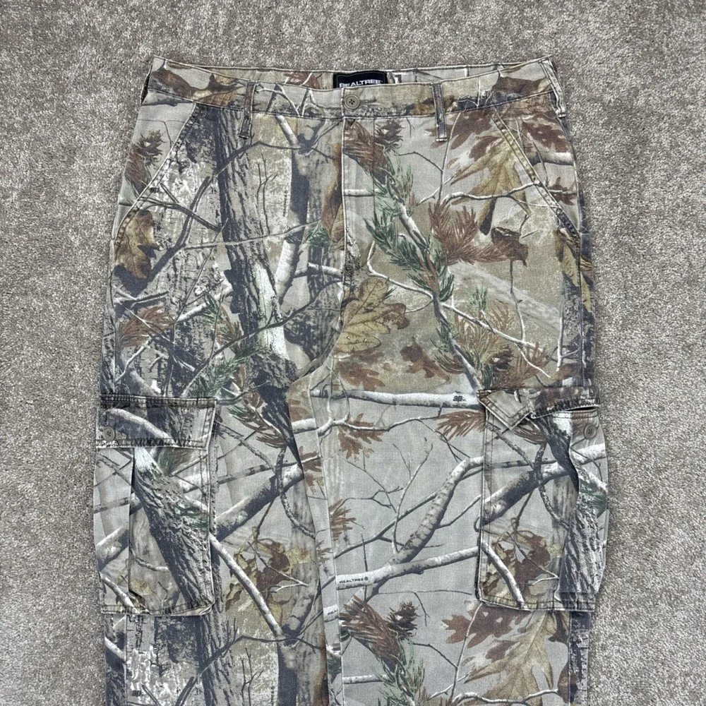 Vintage Y2K Realtree Camo‎ Baggy Cargo Pants Large (36x31)